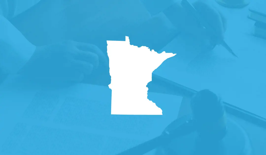 Minnesota state image cyan background