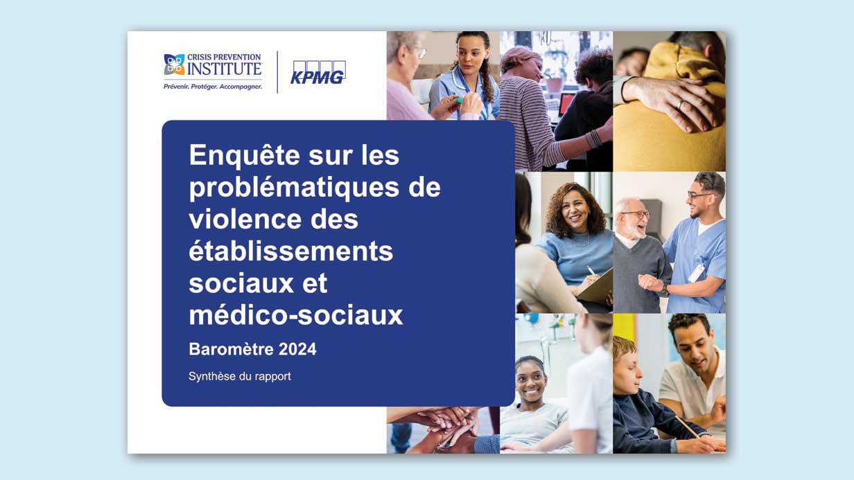 Couverture du rapport Baromètre CPI x KPMG 2024 sur la violence dans les secteurs social et médico-social